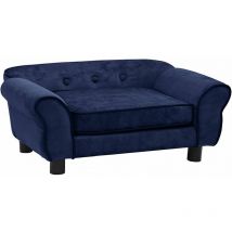 Divano per Cani Blu 72x45x30 cm in Peluche Vidaxl