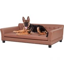Divano per Cani Taglia Grande Media Divano Poltrona per Cani Lusso in Pelle Leathaire Impermeabile - Cuccia Letto per cane - xl 120x78x40cm