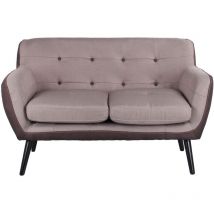 Compralo - Divano Salone Tessuto Patchwork Cuscini Marte 2 Posti Ufficio Albergo Tortora - Tortora