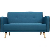 Miliboo - Divano scandinavo 2 posti blu anatra ulla