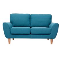 Divano scandinavo 2 posti tessuto foglia di tè ALICE