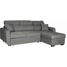 Happy Garden - Divano trasformabile warren 3 posti grigio