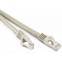 RJ45 Patchkabel s/ftp (pimf), m. CAT.7 Rohkabel, 0,5 m, grau