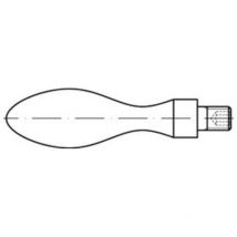 DIN 98 Ballengriff Stahl E 32 M 12 mit Gewindezapfen 10 Stk