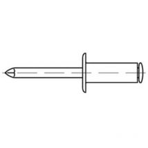 Blindniete a 4/A 4 Flachkopf a 3 x 10 s 500 Stk
