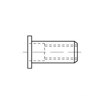 Blindnietmuttern Alu-Legierung Flachkopf m 8 / 3,0 - 6,0 s 100 Stk
