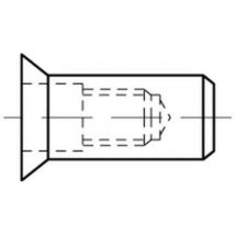 Reyher - Blindnietmutter R 88481 Seko M 4 /1,5 -3,5 Stahl Galvanisch Verzinkt