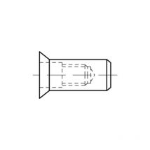 Blindnietmuttern geschlossen Alu Senkkopf m 8 / 1,5 - 4,5 s 500 Stk