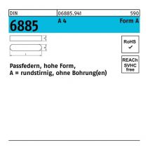 DIN 6885 rundstirnig/o.Bohrung