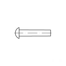 Din 660 Halbrundniete Aluminium 99.5 3 x 12 Al s 1000 Stk