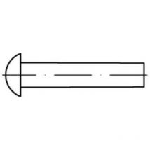 Din 660 Halbrundniete Kupfer 4 x 20 Cu s 1000 Stk