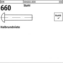 Reyher - Halbrundniete din 660 4 x 45 Stahl