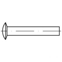 Linsenniete DIN 662 – Stahl – Durchmesser 6 mm – Länge 16 mm – 500 Stück