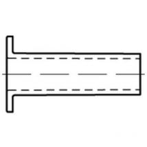 Din 733 Hohlniete Kupfer c 4 x 15 Cu s 100 Stk