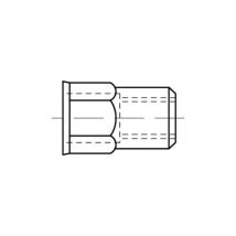 Reyher - Blindnietmutter A 2 M. Sechskant Kleiner Senkkopf M 4 / 0,5 - 2,0 S 500 Stk