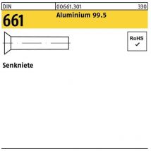 Senkniete din 661 3 x 6 Aluminium 99.5