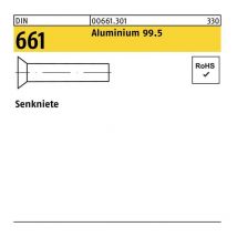 Senkniete din 661 4 x 10 Aluminium 99.5
