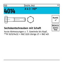 Vis hexagonale ISO 4014 m.Schaft x170mm