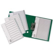 Index 1-10 A4 Grey pvc 62405 - Concord