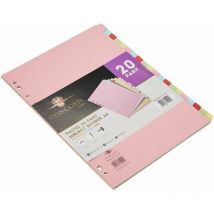 Concord - Divider 20-Part A4 160gsm Multicoloured 74099/J40