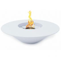 Bioethanol-Gartenkamin 'Santorini' für den Außen- und Innenbereich ø 60 cm -Weiß