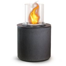 Bioethanol-Kamin-Gartenkohlebecken für drinnen und draußen modigliani Ghisa Grau T.36 x H56 - Divina Fire