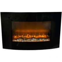 Elektrischer Kamin Wandkamin san diego L88,5 x T13,5 x H56