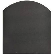 Pedana salvapavimento per stufe a legna e pellet in acciaio 100x90