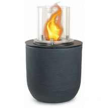 Camino a bioetanolo braciere da giardino da terra per interno esterno raffaello Ghisa Grigio d.35 x h55