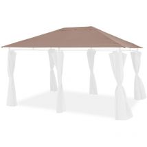 Alice's Garden - 3x4m pergola roof cover, Divio, Roof cover for Divio 3x4m pergola, Beige-brown, 399x299x299 cm