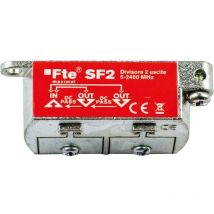 FTE - Divisor de tv para digital terrestre y satélite 2 salidas 4db