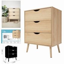 Dk Home - cajonera flip de 3 cajones 60 x 40 x h 80.5 cm