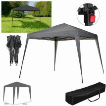 Cenador de jardin antracita 3 x 3 m - Dk Home