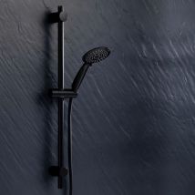 Kit ducha barra + alcachofa negro - Dk Home