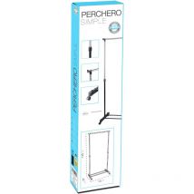 Dk Home - perchero metal con ruedas 80 x 43 x 90-160 cm