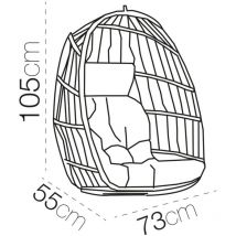 Dk Home - Silla Balancin colgante con patas