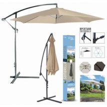 Sombrilla parasol beige Diam. 300 cm/ 180gr/m2 - Dk Home