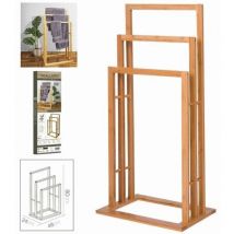 Dk Home - toallero triple bambu 48 x 24 x h 80 cm