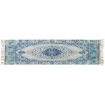 Dkd Home Decor - Alfombra Azul Algodón Chenille (60 x 240 x 1 cm) - Marca: ean: 8424001875597