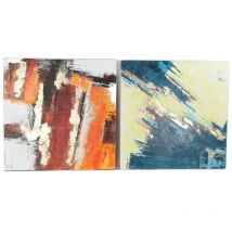 Cuadro Abstracto (100 x 3.5 x 100 cm) (2 pcs) S3018383 - ean: 8424001897261 - Dkd Home Decor