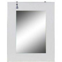 Dkd Home Decor - Espejo de pared oriental blanco abeto (70 x 2 x 90 cm)
