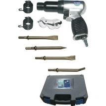 Druckluft Meißelhammer Luftanschluss 1/4' Arbeitsdruck 6,3 bar, 7-teilig - Steiner