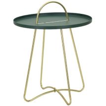 Dlgtp Beistelltisch Grün Satin 45 Cm Durchmesser