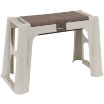 Banc polyvalent avec un compartiment porte-outils en polypropylène, banc avec siège et boîte à conteneurs, 100% Made in Italy,58x29h37 cm, couleur