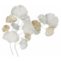 Dmora - Décoration murale, Fer, Avec motif floral, Dimensions : 86 x 10 x 113 cm, avec emballage renforcé