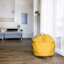 Talamo Italia Eleganter Sitzsack, gelbe Farbe, Maße 65 x 50 x 65 cm