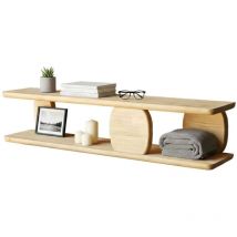 Dmora - tagère murale Dpedon, Étagère, Tablette murale, Rayonnage polyvalent, 120x24h30 cm, Chêne