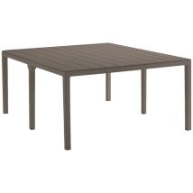 Gartentisch Varda, Picknickbasis, Mehrfachposition Garten-esstisch, Mehrzweck-außenbank, Made In Italy, 292x86 H74 Cm, Taube - Dmora