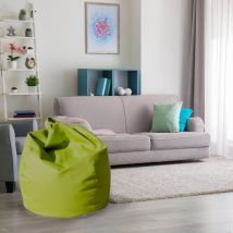 Talamo Italia - Dmora Pouf élégant, couleur verte, Dimensions 80 x 120 x 80 cm, avec emballage renforcé