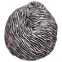 Sackpouf mit 'Zebra'-Muster, schwarz-weiß, Maße 80 x 120 x 80 cm - Talamo Italia